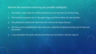 Requisites of a good sentence | PPTX