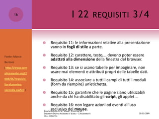 Requisiti E Linee Guida