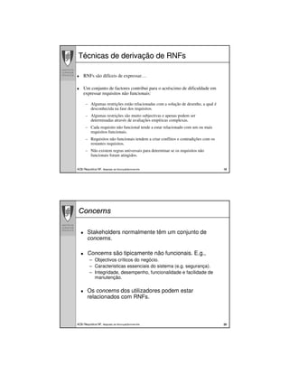 Requisitos Nao Funcionais