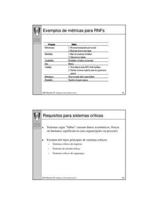 Requisitos Nao Funcionais