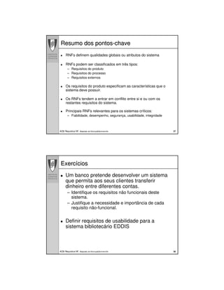 Requisitos Nao Funcionais