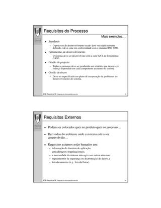 Requisitos Nao Funcionais
