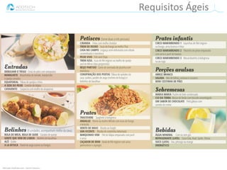 Informação classificada como :: Interno e Parceiros ::
Requisitos Ágeis
 