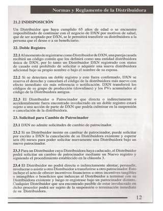 Requisitos distribuidor dxn peru