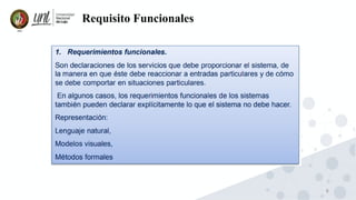 8
Requisito Funcionales
 