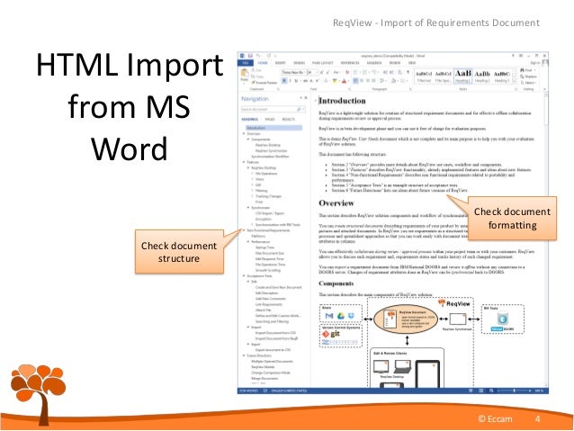 Import Requirements Document