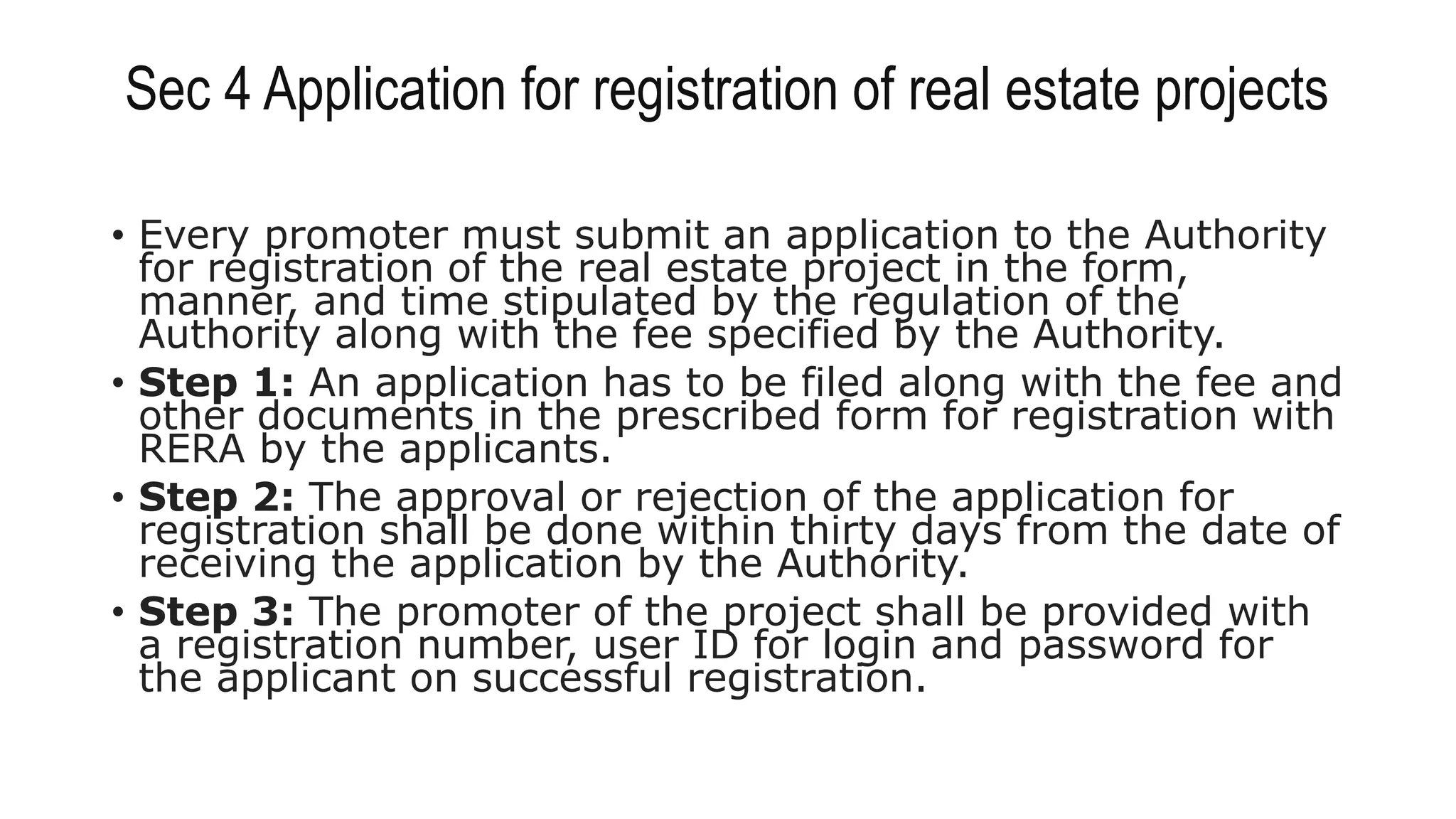 POWERPOINT PRESENTATION ON THE RERA ACT, 2016 | PPTX