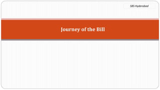Journey of the Bill
SBS Hyderabad
 