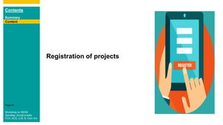 Contents
Summary
Content
Page 51
Content
Registration of projects
ContentContent
Workshop on RERA
Sandeep Jhunjhunwala
FCA, ACS, LLB, B. Com (H)
 