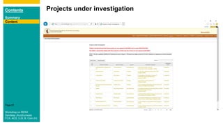 Contents
Summary
Content
Page 61
Projects under investigation
Content
Workshop on RERA
Sandeep Jhunjhunwala
FCA, ACS, LLB, B. Com (H)
 