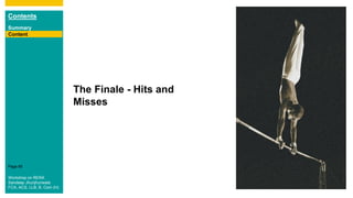 Contents
Summary
Content
Page 85
The Finale - Hits and
Misses
Content
Workshop on RERA
Sandeep Jhunjhunwala
FCA, ACS, LLB, B. Com (H)
 