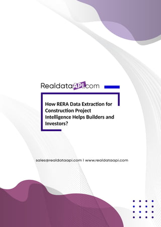RERA data extraction for construction project intelligence.pptx