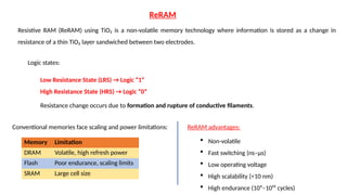 Resistive ram for engineering students . | PPTX