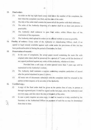 Rera Punjab Complaint Regulations | PDF