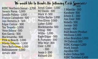 RERC SPONSORS.Charity Food Pack Distribution
