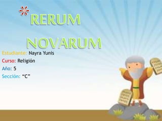 Estudiante: Nayra Yunis
Curso: Religión
Año: 5
Sección: “C”
 