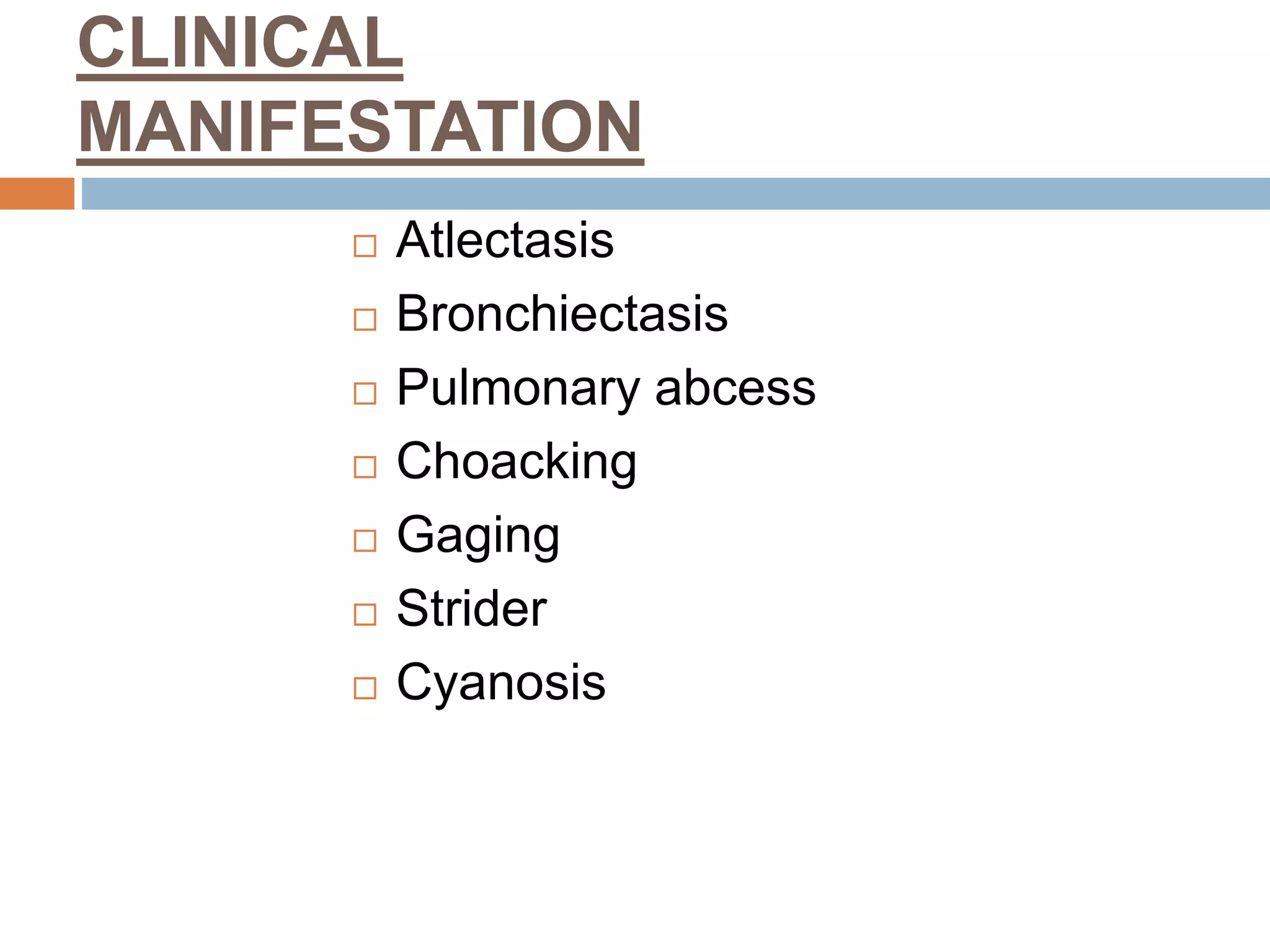RESPIRATORY DISORDERS IN CHILDREN