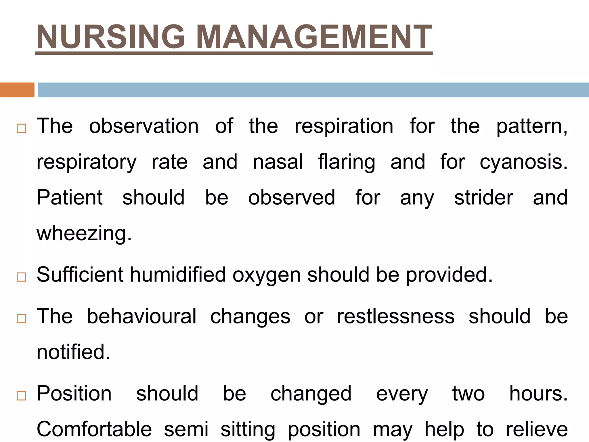 RESPIRATORY DISORDERS IN CHILDREN
