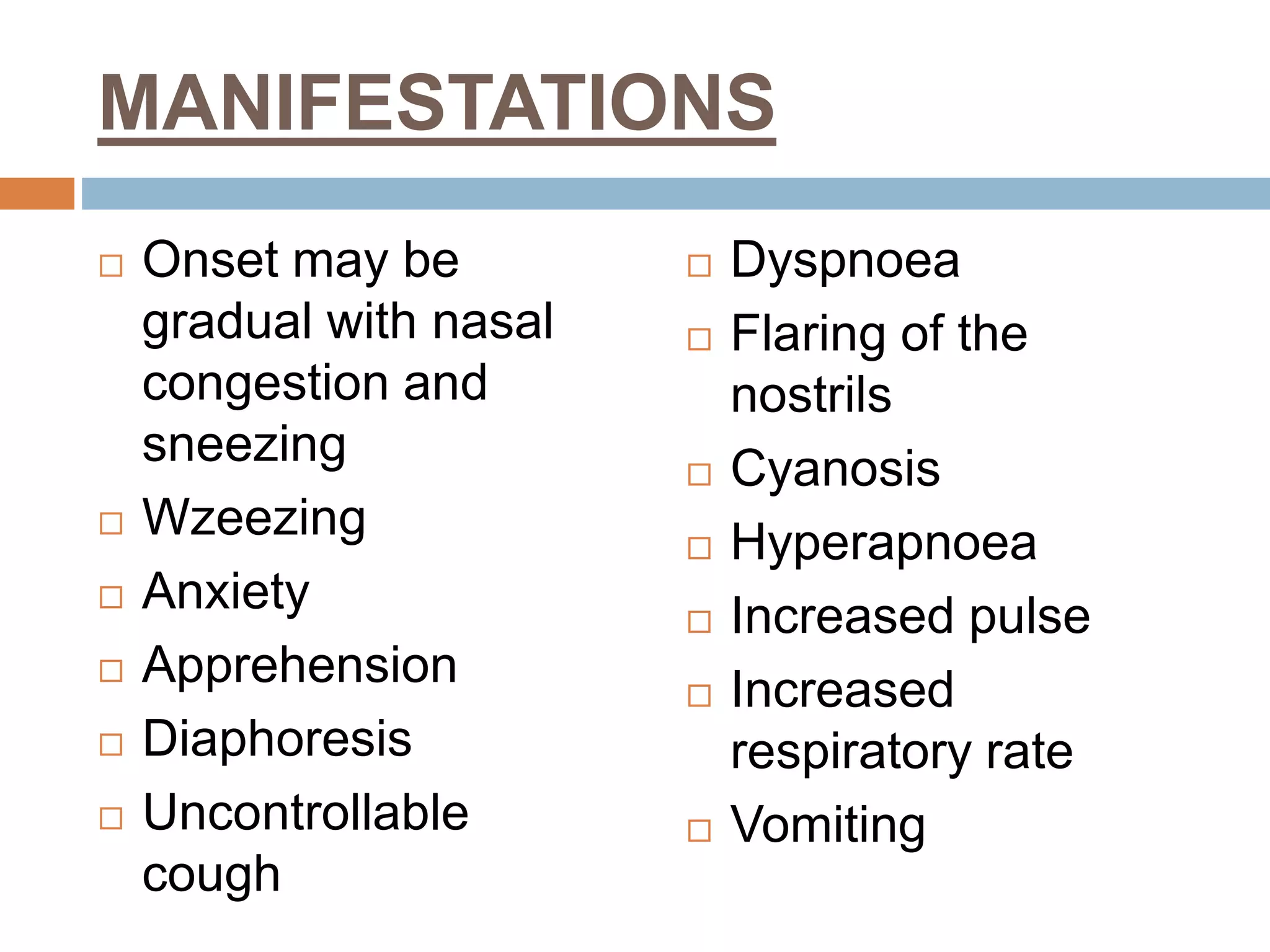 RESPIRATORY DISORDERS IN CHILDREN
