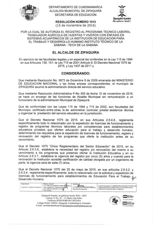 Res 1013   Trabajador Agrícola de Huertas y Viveros con Énfasis en Sistemas Acuapónicos