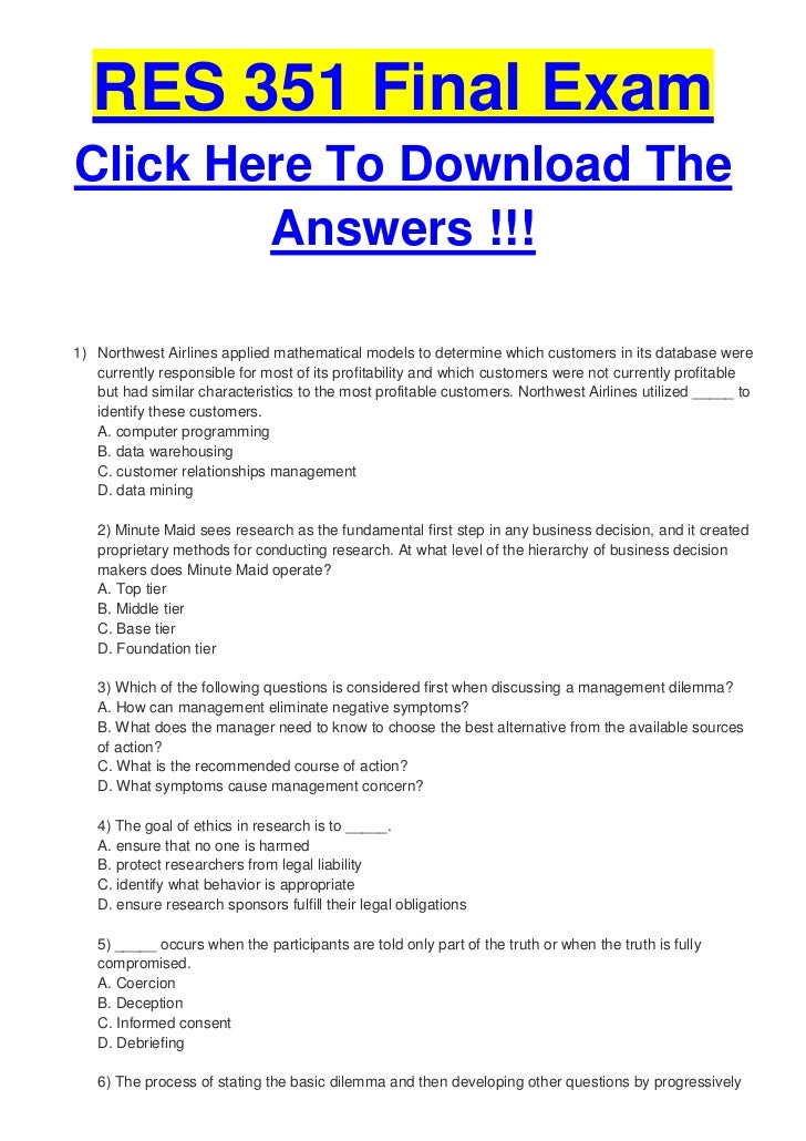 Res351 final exam essay example 03 image