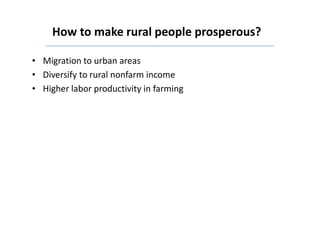 Rural Incomes in the Context of Structural and Agricultural Transformation