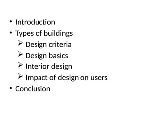 Introduction Example For Building Technology Sba Introduction to building technology 2.pptx