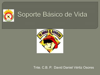 Soporte Básico de Vida Tnte. C.B. P.  David Daniel Vértiz Osores 