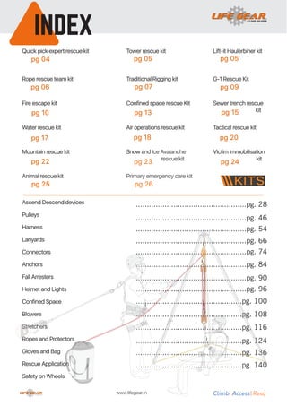 Spec Pack Rescue Specifications Rescue catalogue - Lifegear Safetech | PDF