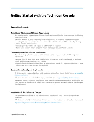 LogMeIn Rescue: Getting Started Guide