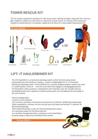 Service Rig Rescue Kit Rescue kit - Lifegear Safetech | PDF