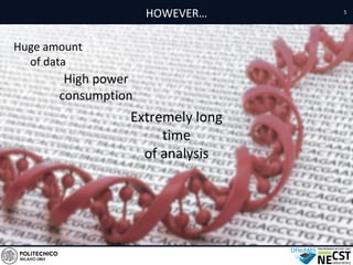5
Huge amount
of data
High power
consumption
Extremely long
time
of analysis
HOWEVER…
 