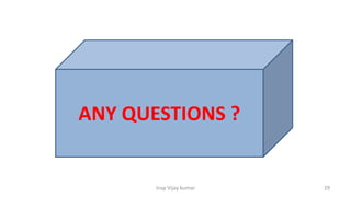 Insp Vijay kumar 29
ANY QUESTIONS ?
 
