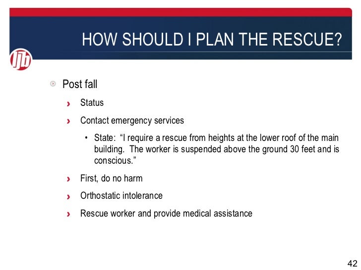 Developing and Maintaining Fall Protection Rescue Plans