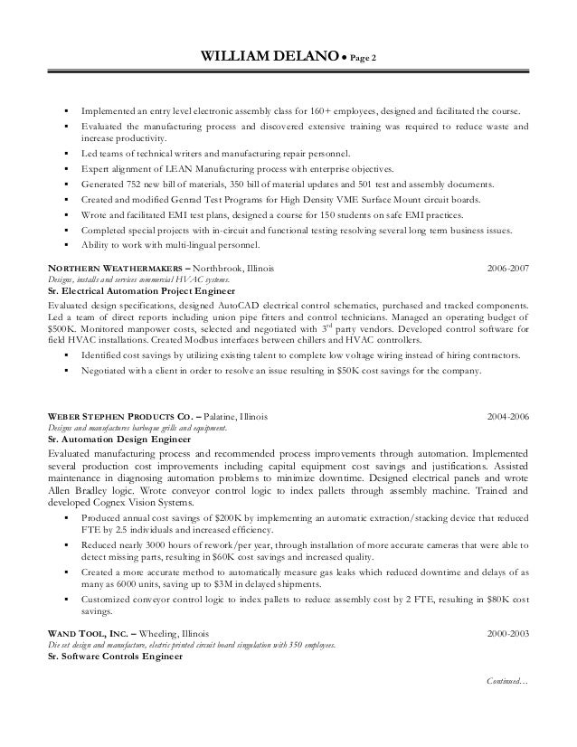 Doc engineer manufacturing mount resume surface
