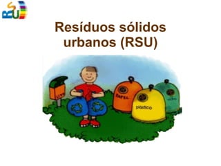 Resíduos sólidos urbanos (RSU) 