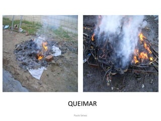 Aterro sanitário	Aterro sanitário é o processo utilizado para a disposição de resíduos sólidos no solo que permite um confinamento seguro em termos de controlo de poluição ambiental e protecção à saúde pública.Paulo Seixas