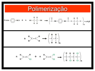 + x H2O
Polimerização
n
 