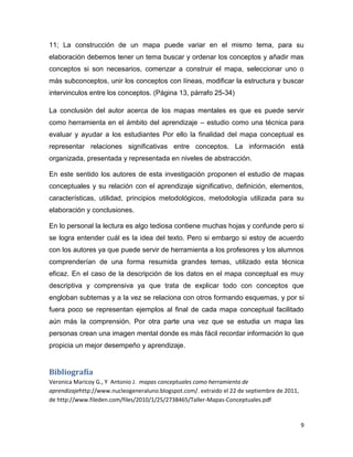 Reseña completa de mapa mental  mapa conceptual