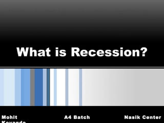 What is Recession? 