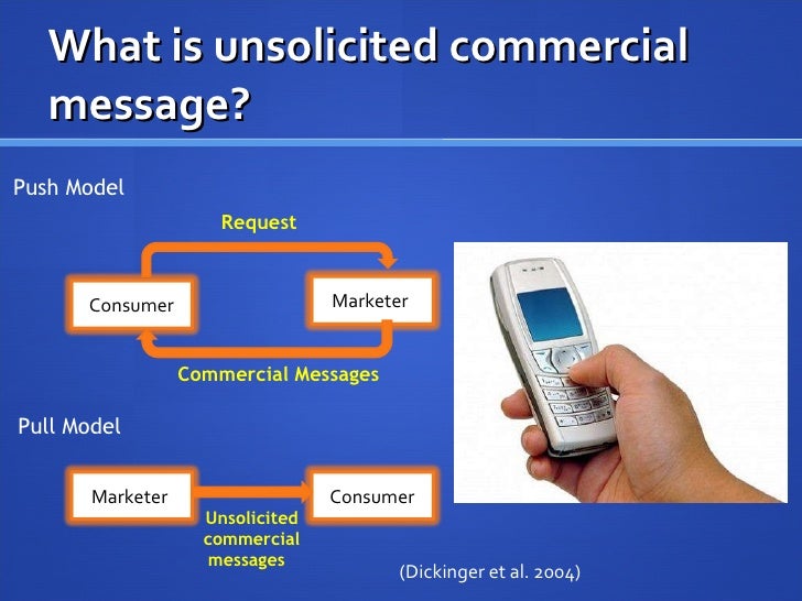 Unsolicited commercial message