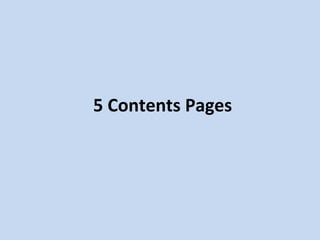 5 Contents Pages 