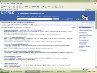 Searching  the  Internet Meta-Search Engines Ex a mples: www.dogpile.com www.mamma.com www.metacrawler.com www.all4one.com 