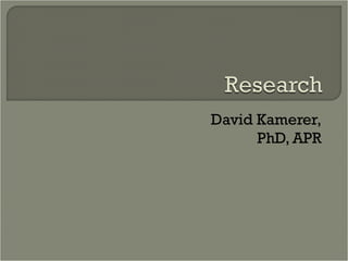David Kamerer, PhD, APR 
