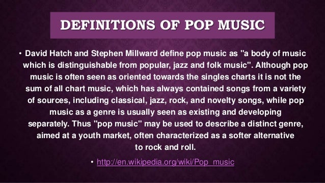 POP Genre Research