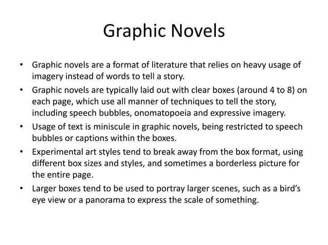 Graphic Narrative Research T1 | PPTX