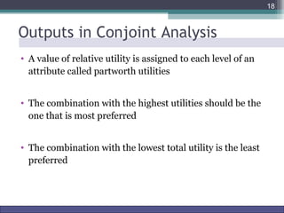 Multidimensional scaling & Conjoint Analysis