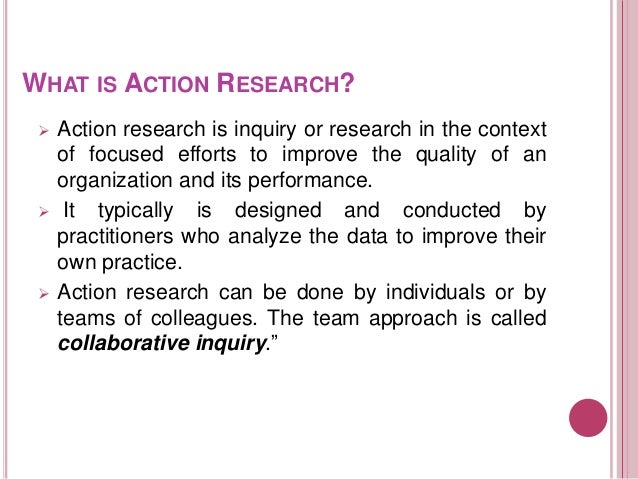 What is research