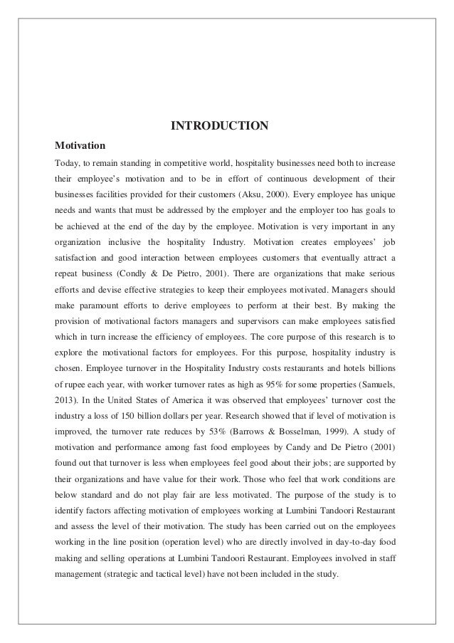 Research paper on training and development in hotel industry bt58