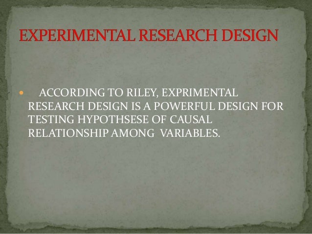 Research approaches and designs